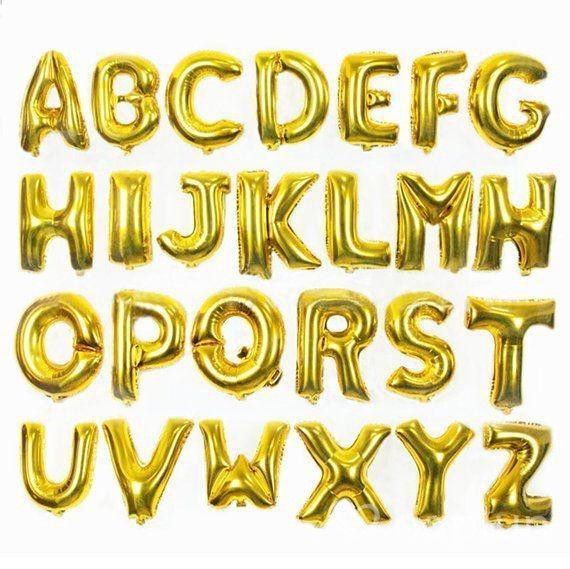 Foil Alphabets (Golden)