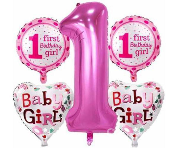 1st Year Baby Girl Foil