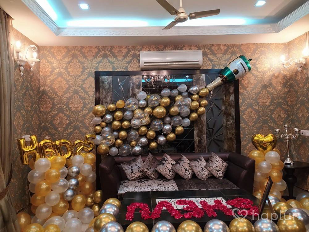 birthday decoration on wall backdrop