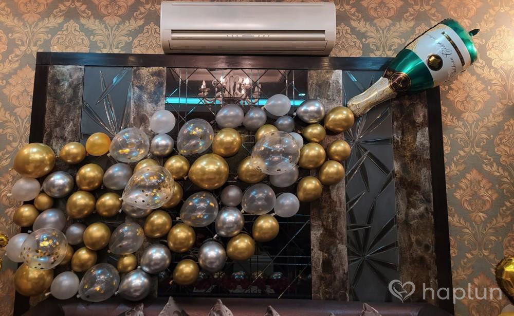 champagne bottle decoration