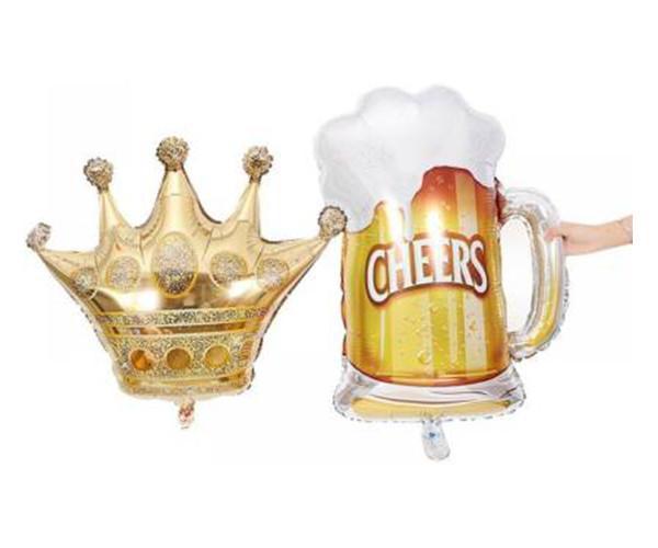 Crown with Beer Glass