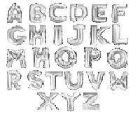 Foil Alphabets (Silver)