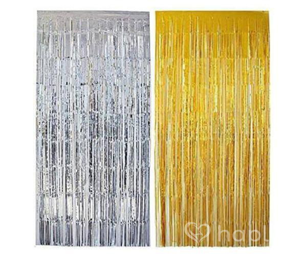 Fringe/Foil Curtain