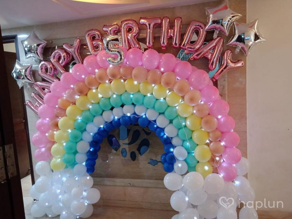 Rainbow Balloon Decoration for Kids