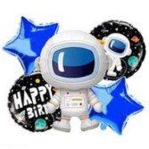 Astronaut foil balloon set
