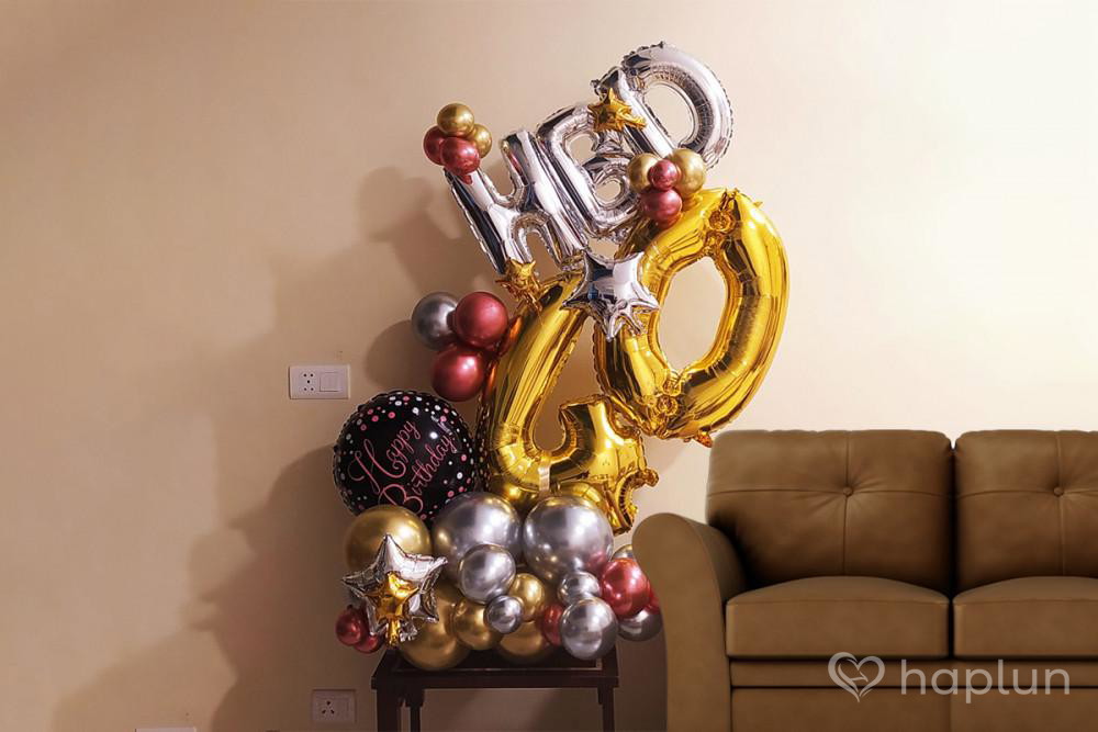 Golden Balloon Marquee