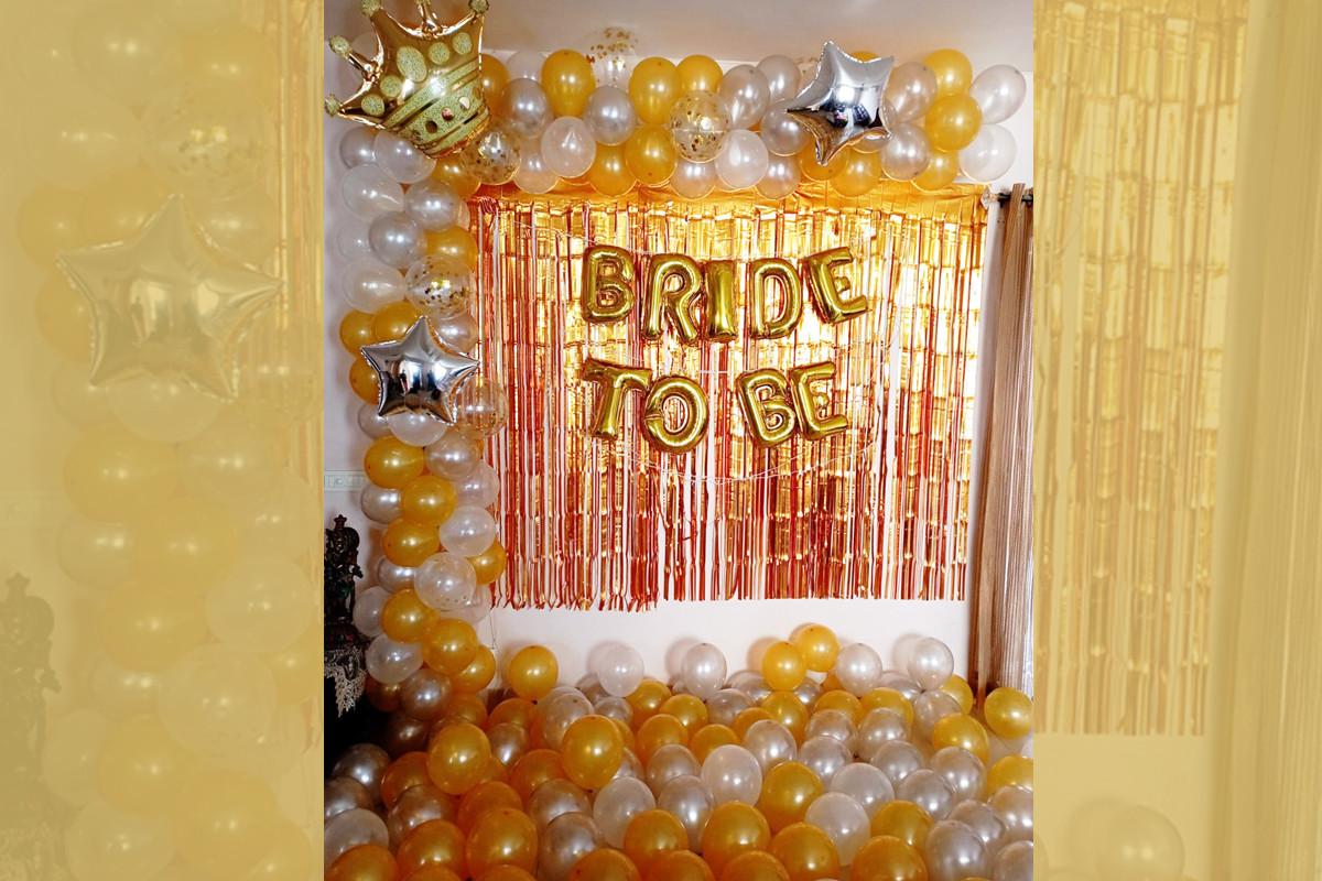 Golden & Silver Bride To Be Decor