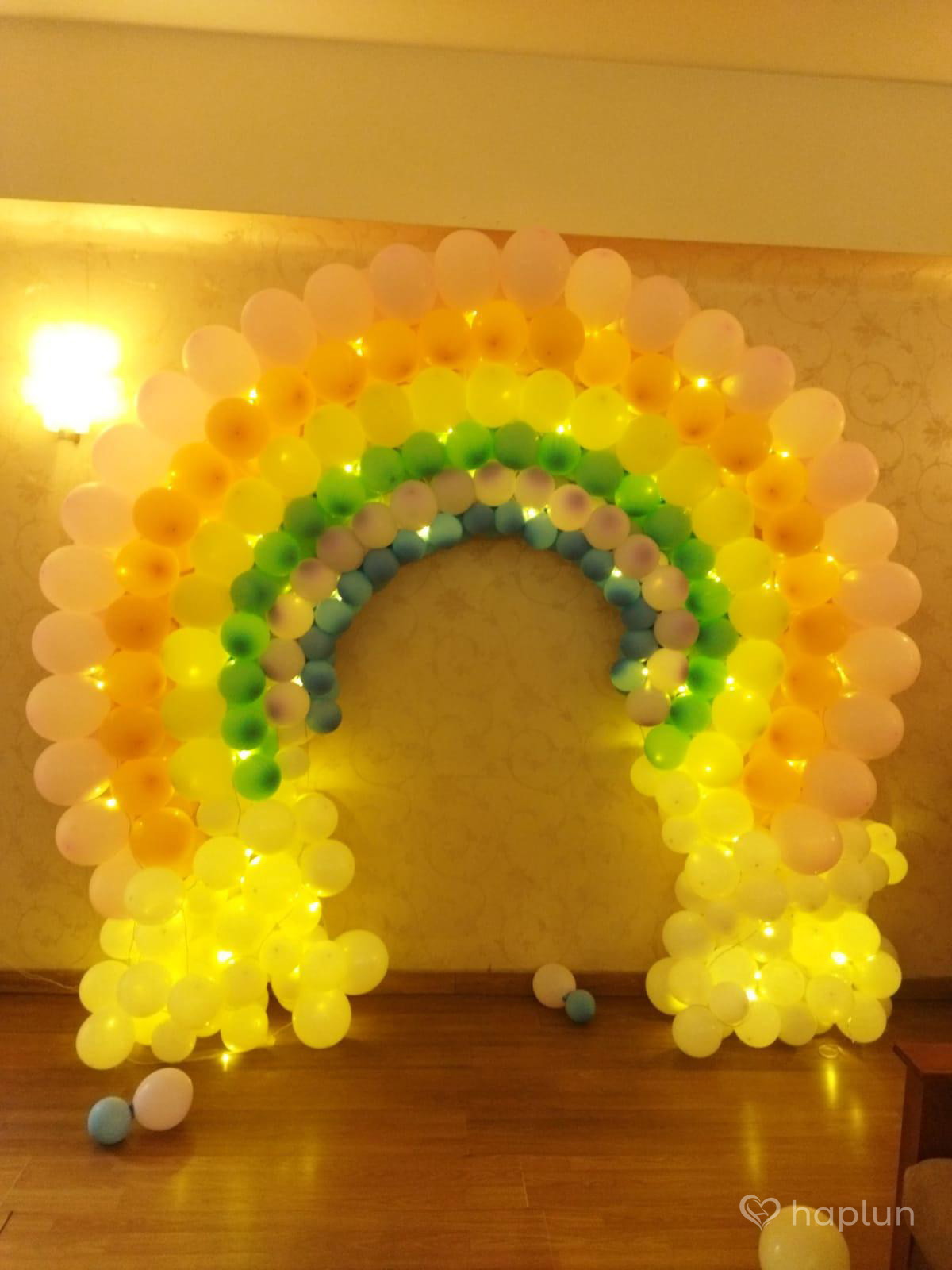 rainbow decora on wall