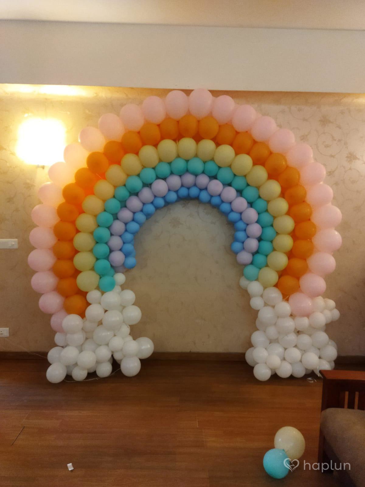 rainbow decora on wall