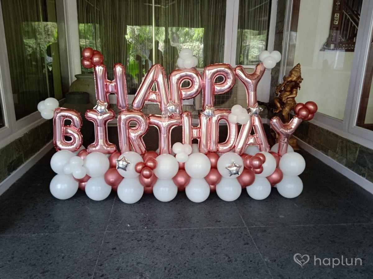 Rose Gold Balloon Marquee