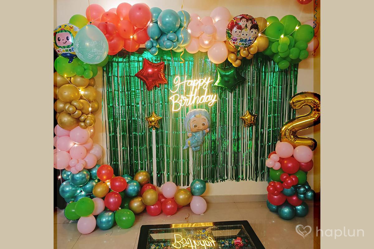 Cocomelon Theme With Neon Light
