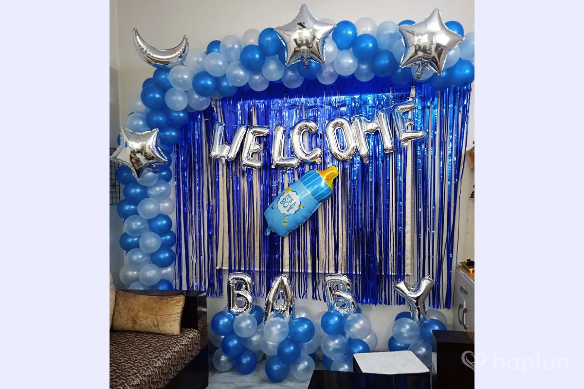 Baby Boy Welcome Decor