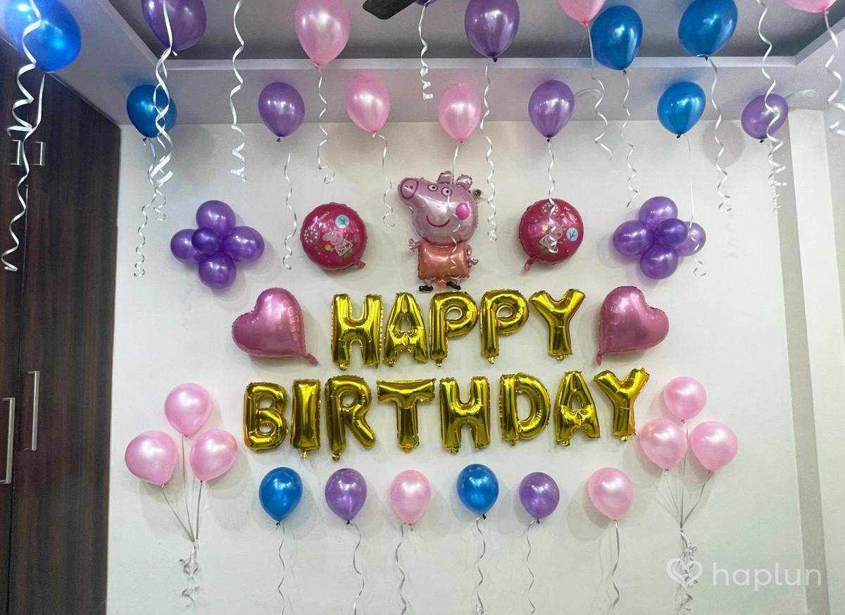 Peppa Pig Theme Decoration at Home