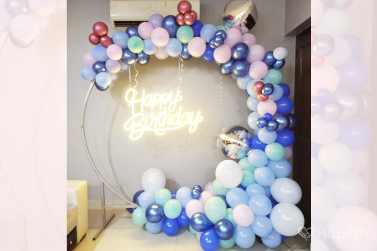 Ring Balloons Setup at Home
