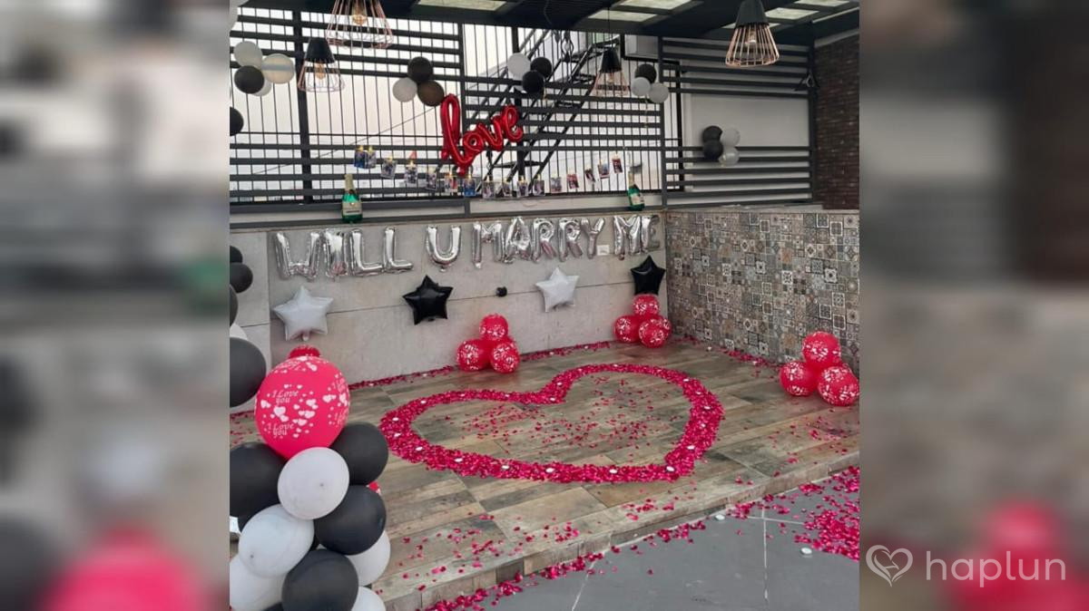 Marry Me Proposal Decoration