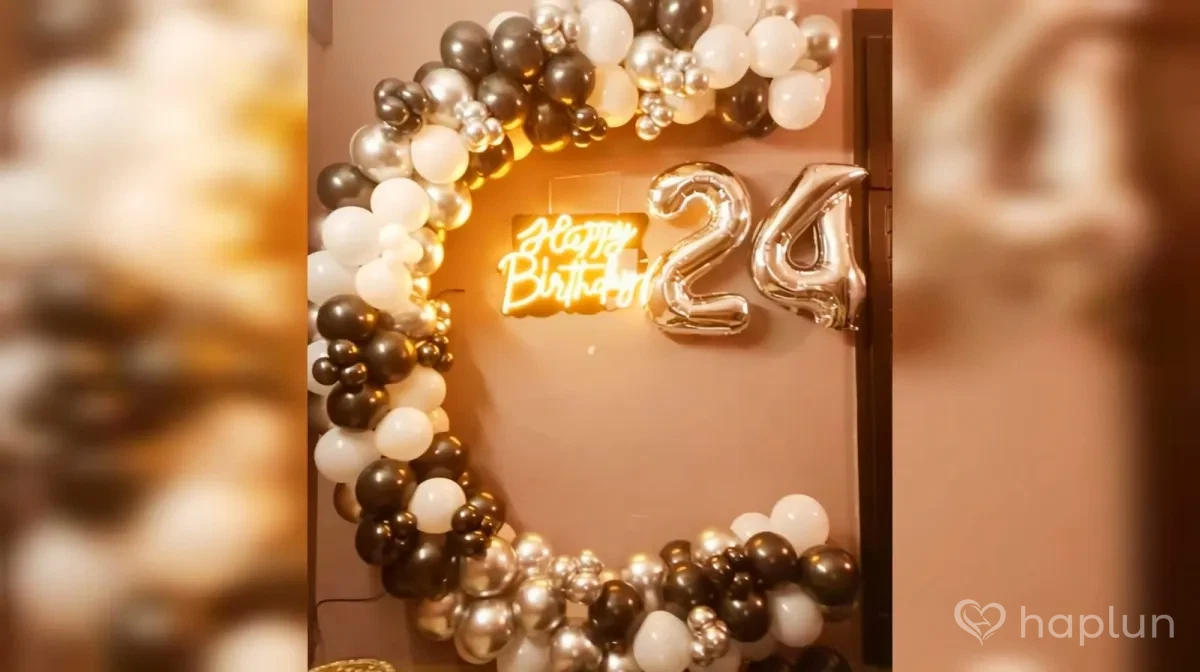 Neon Birthday Wall Decoration