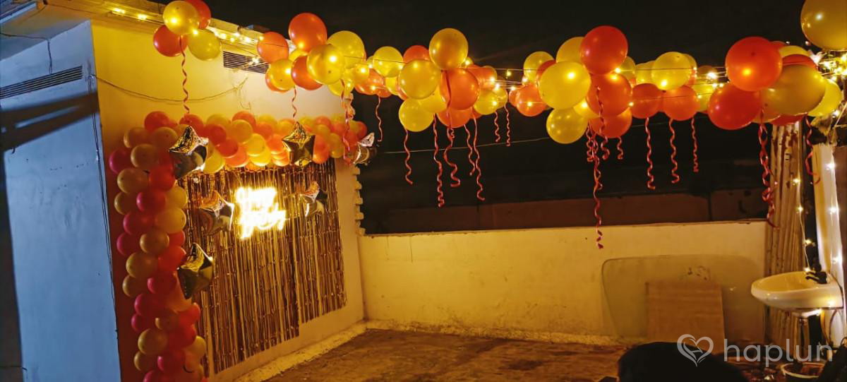 Birthday Surprise on terrace