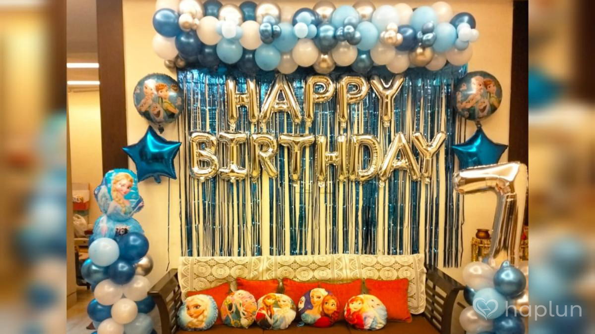 Frozen theme decoration for birthday