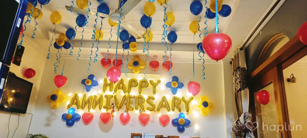 Beautiful Anniversary Surprise Decoration