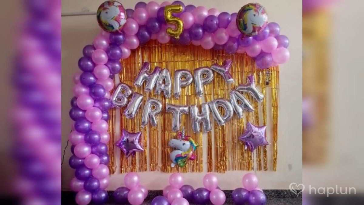 Unicorn Garland Birthday Decor