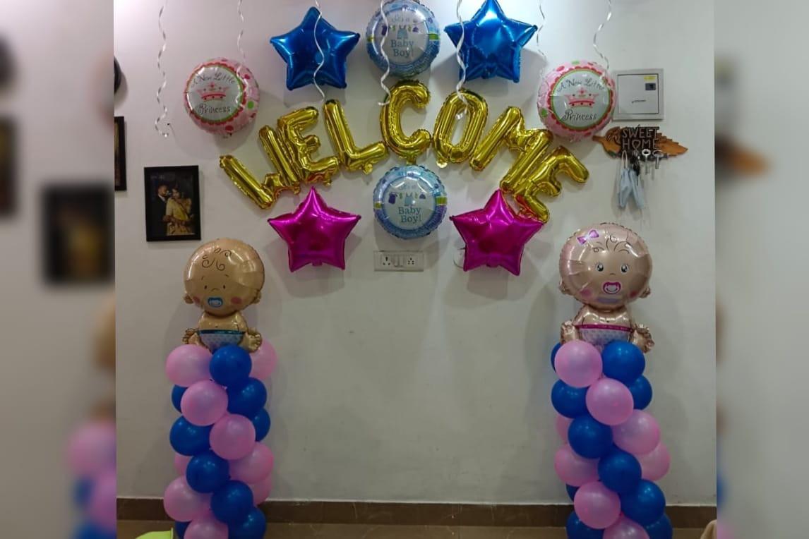 Twins Baby Welcome Decoration