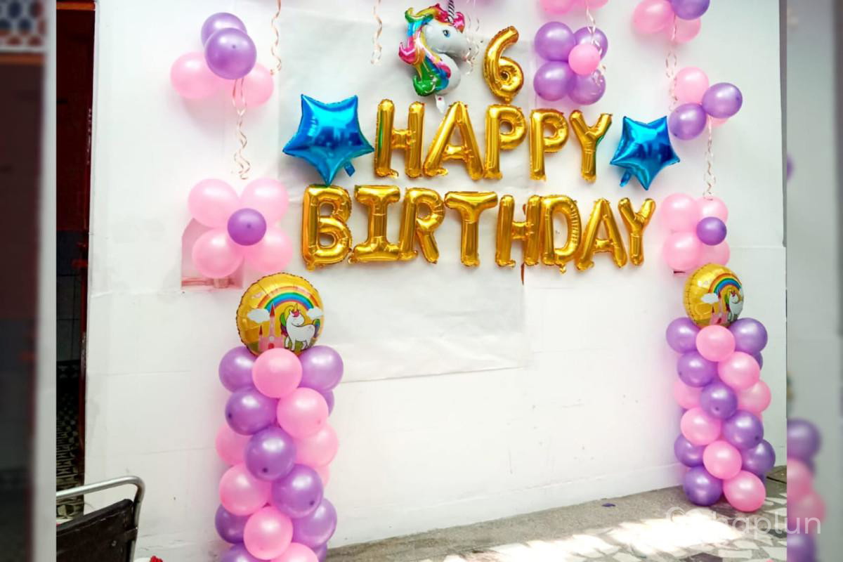 Unicorn Birthday Theme Decoration