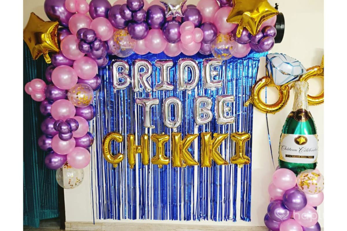 Pink Purple Bride To Be Decor