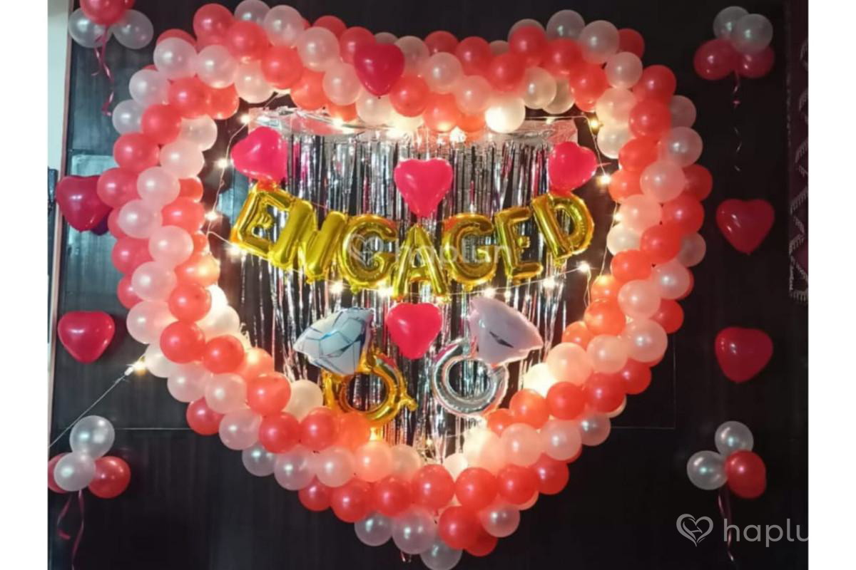 Heart Shaped Engaged Decor