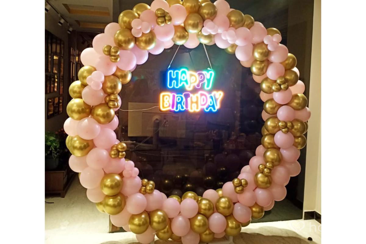 Pink Theme Ring Set Up Decoration