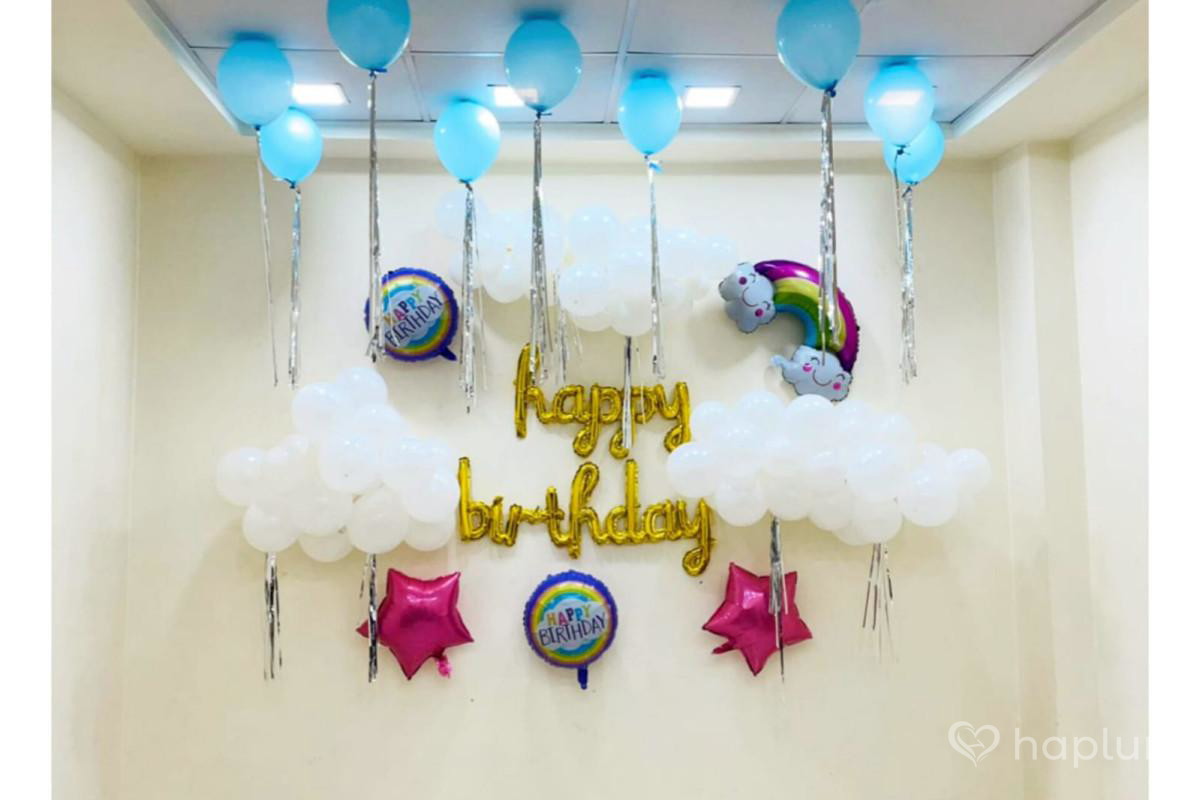 Cloudy Rainy Theme Decoration