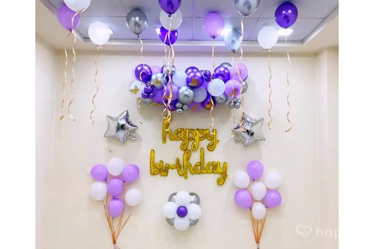 Purple Balloon Theme Decoration