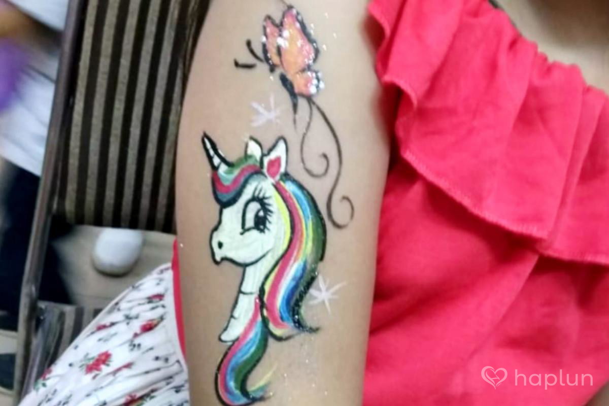 Unicorn tattoo for girls