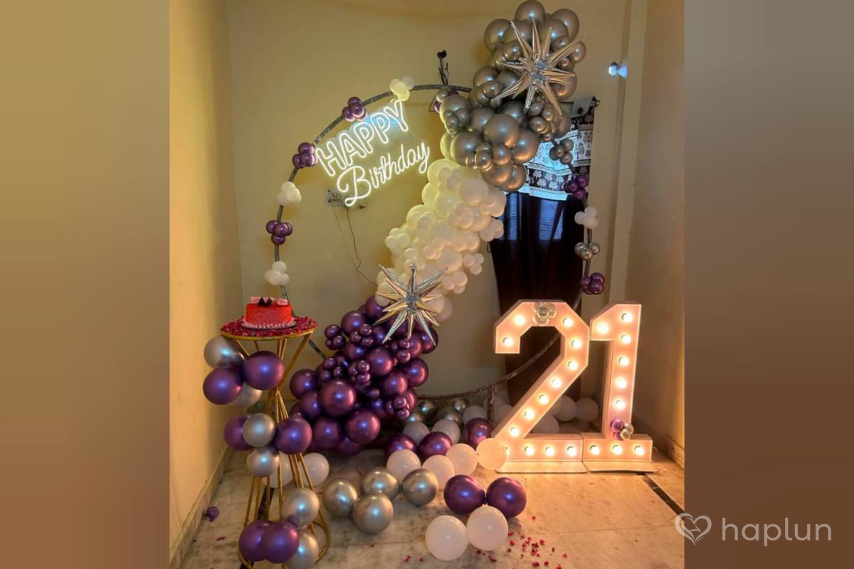 21st birthday ring decoration
