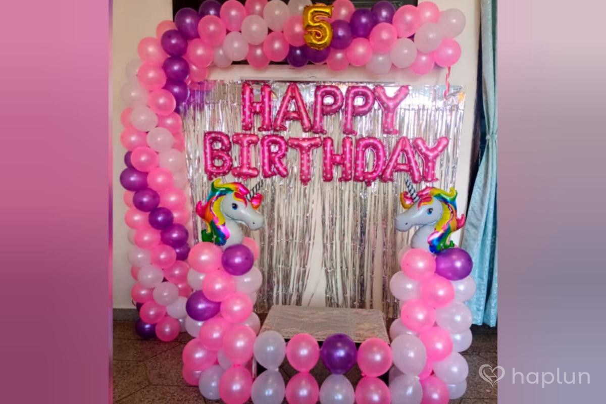 Unicorn Birthday Surprise Decoration