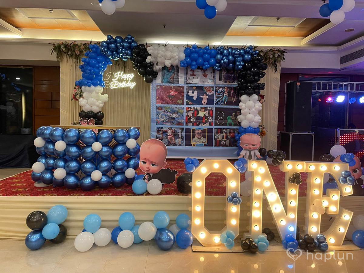 Boss Baby Stage decor for kids 1st birthday