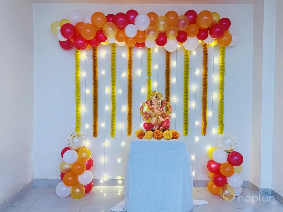 Ganpati Balloon Decoration
