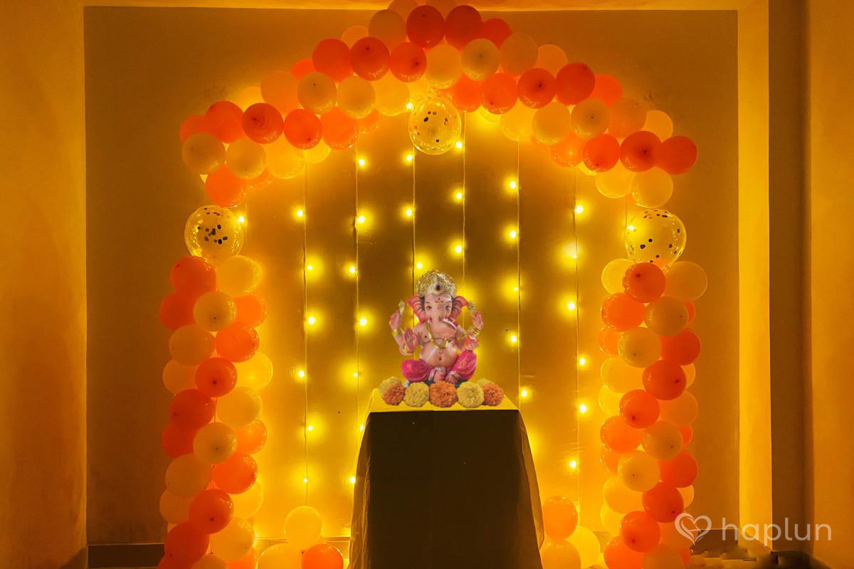 special ganpati puja decoration