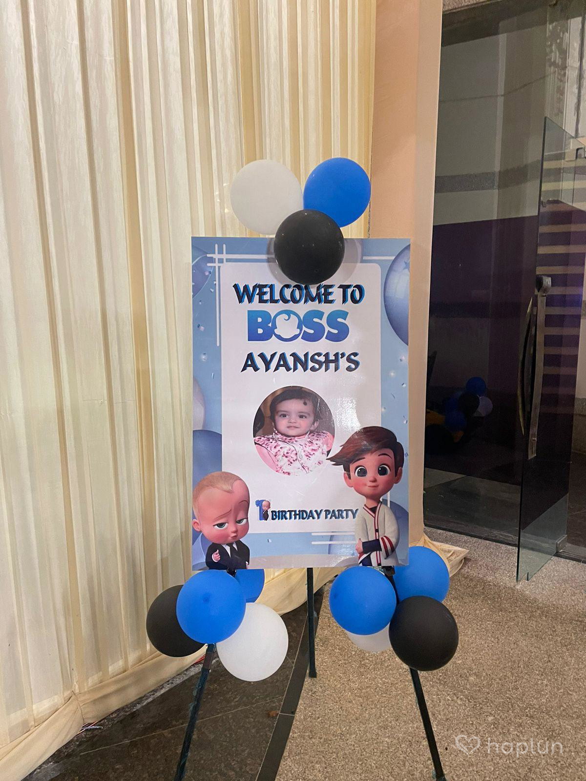 welcome Board boss baby theme