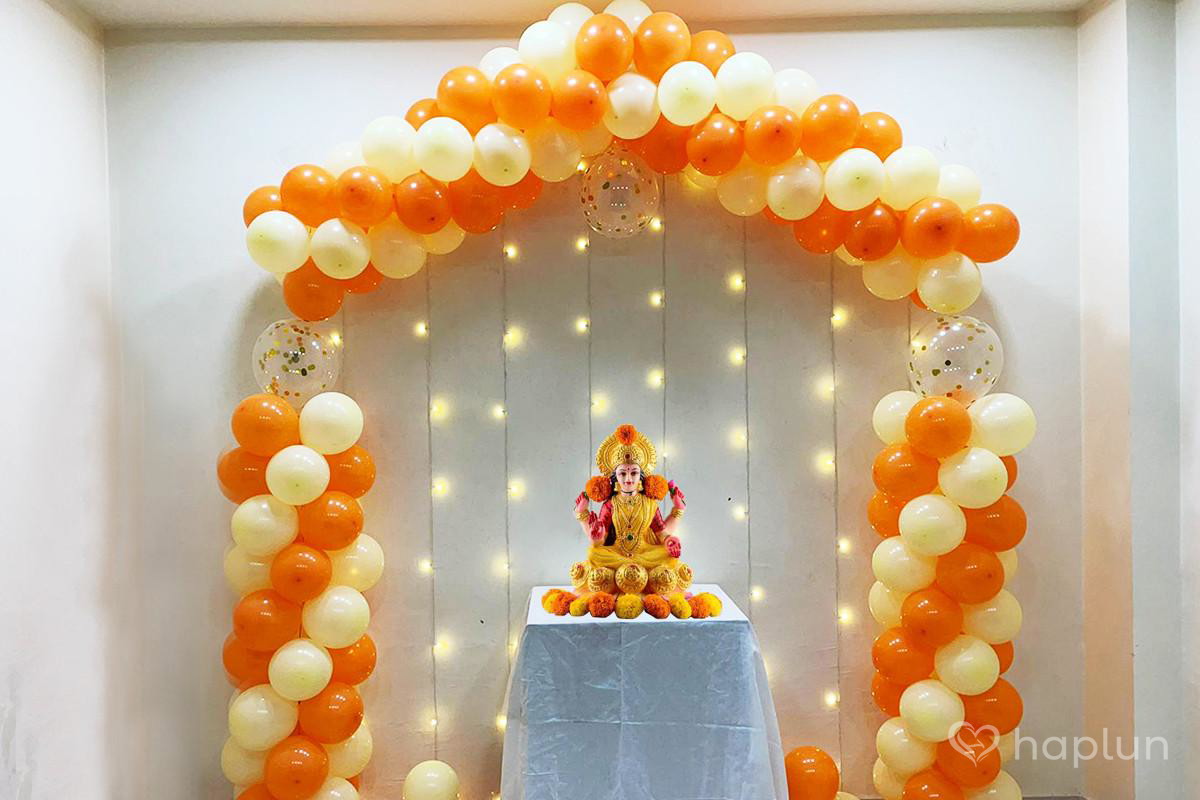Simple Decoration for Laxmi ji Puja