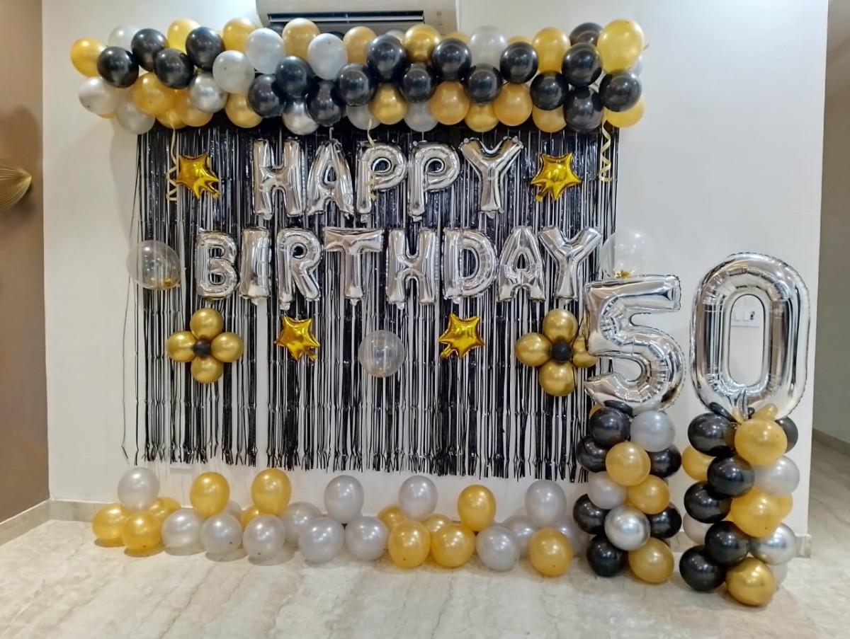 Black Golden Special Birthday Decor