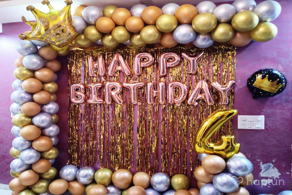 Garland Decoration for 4th Birthday