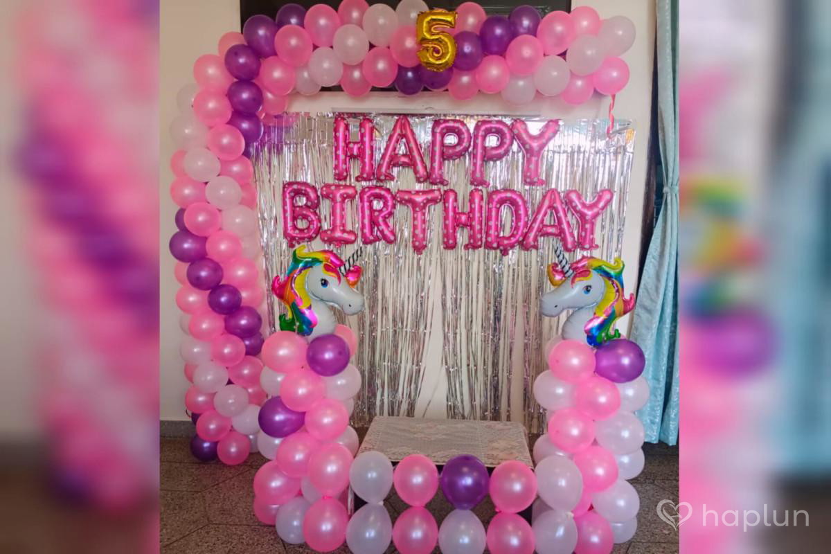 Unicorn Birthday Surprise Decoration