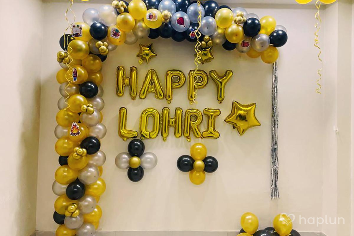 Joyous Lohri Theme Decoration