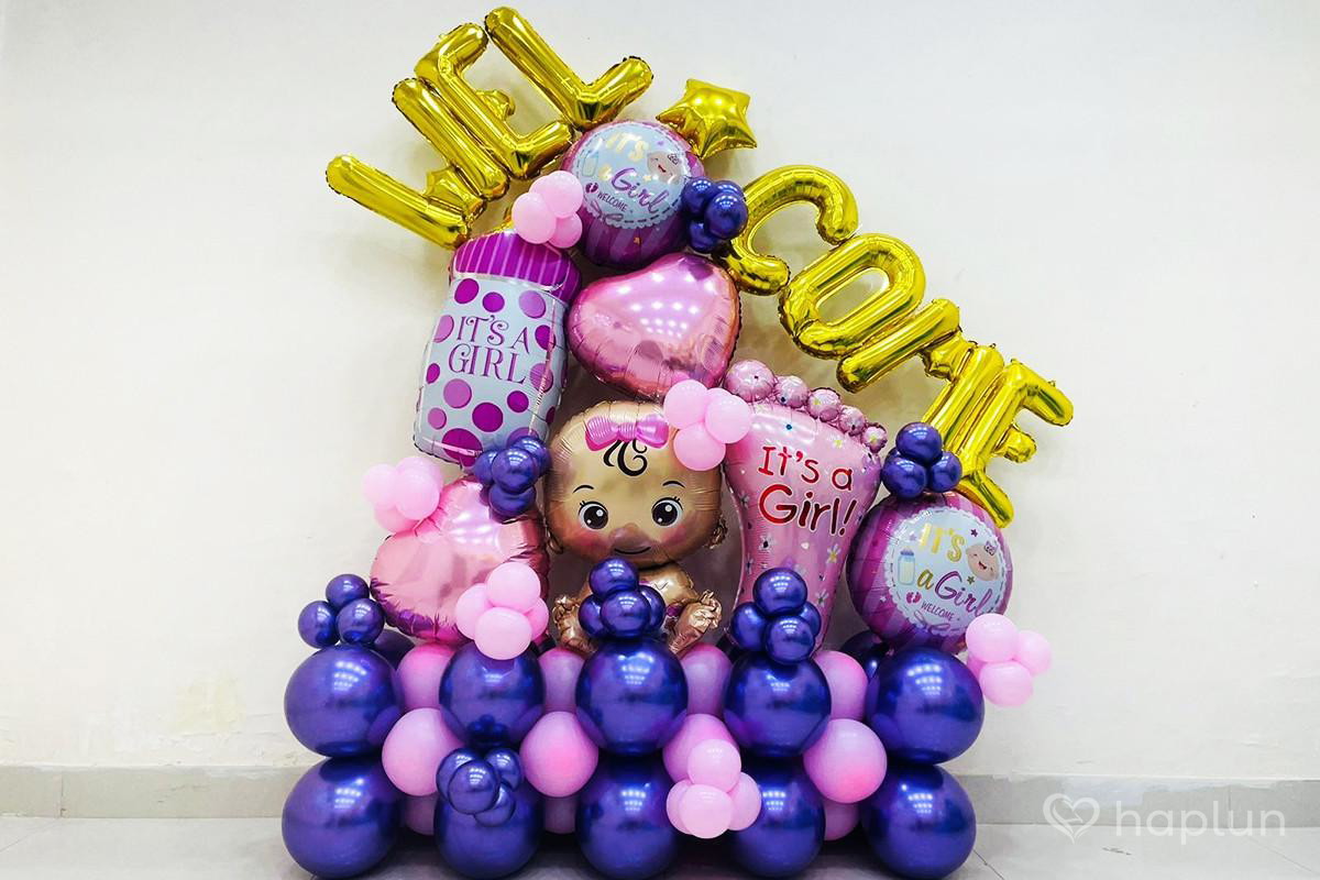 Baby Girl Welcome Marquee Decoration