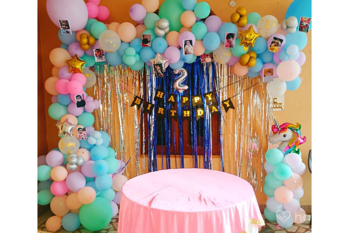 Baby girl 1st birthday decoration