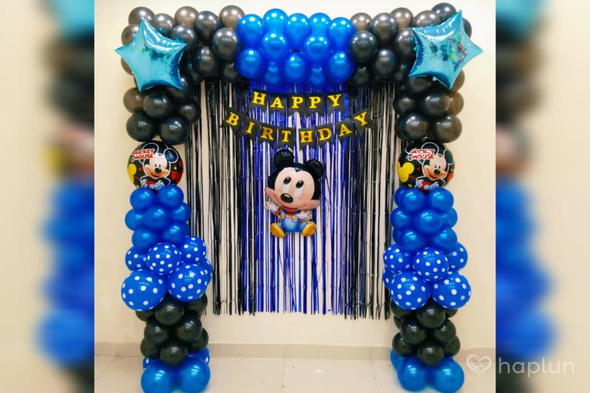 Blue Mickey Mouse Theme Decoration