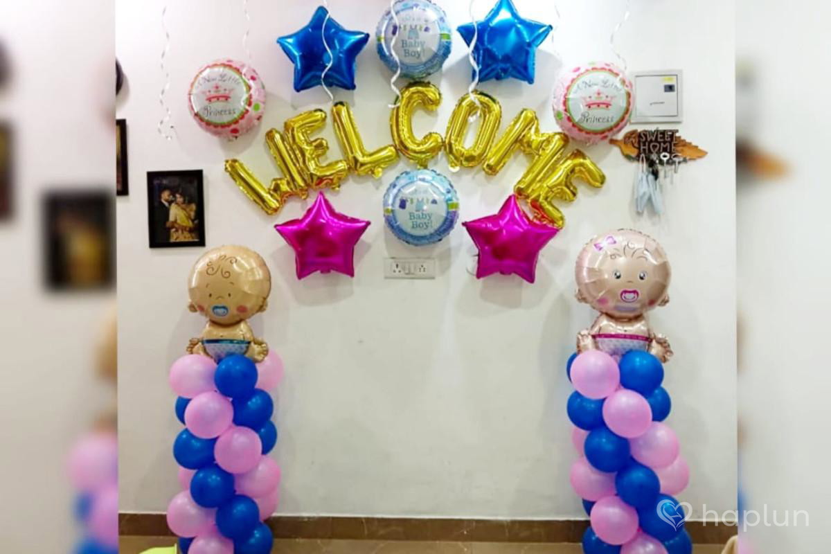 Twins decoration for welcome