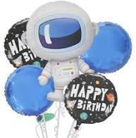 Astronaut foil balloon set