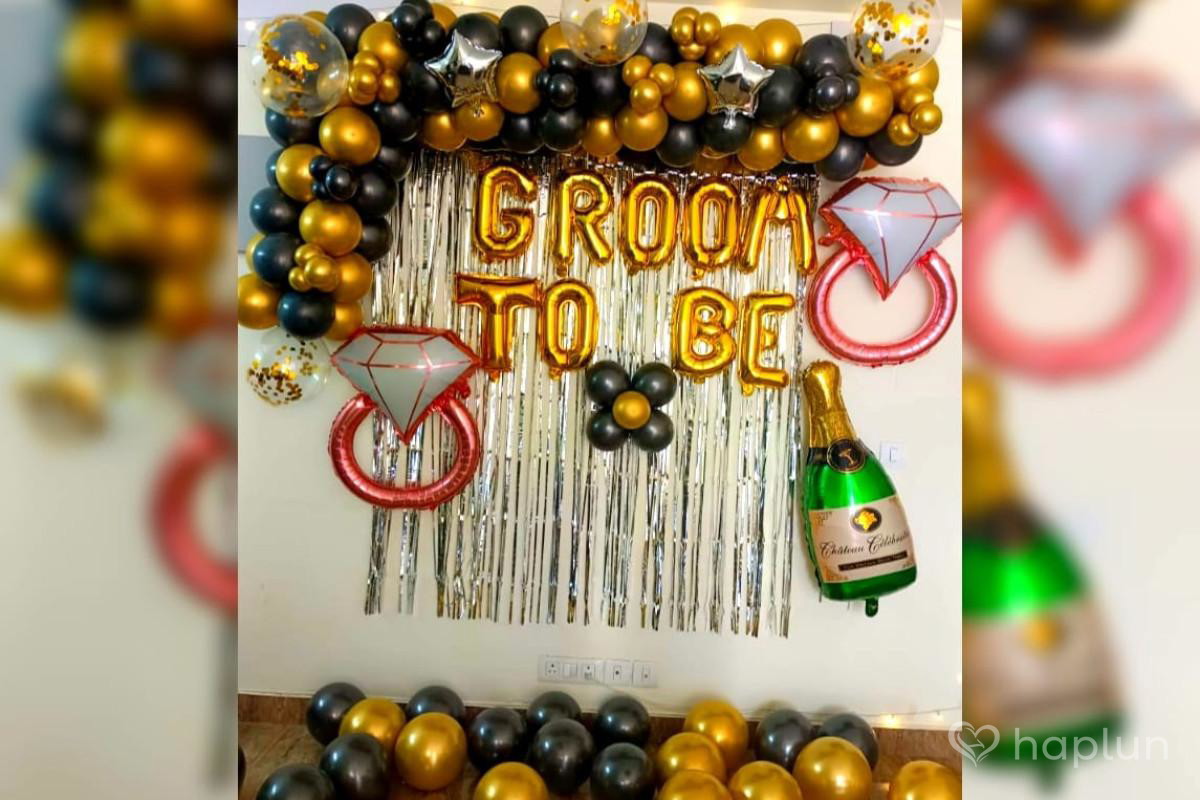 groom to be decoration for bachelor party
