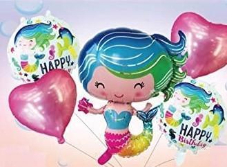 Mermaid Foil Balloon Set